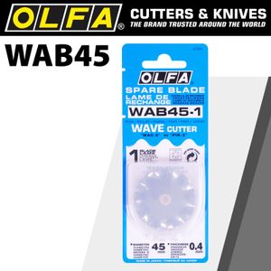OLFA Blades Rotary Wave Cutter 45mm 1/pk